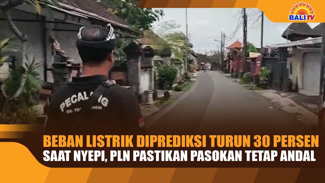 BEBAN LISTRIK DIPREDIKSI TURUN 30 PERSEN SAAT NYEPI, PLN PASTIKAN PASOKAN TETAP ANDAL