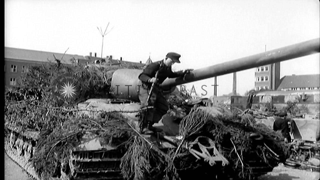 German troops of 512th Heavy Tank Destroyer Battalion ( 512th sJgdPzAbt) surrende...HD Stock Footage