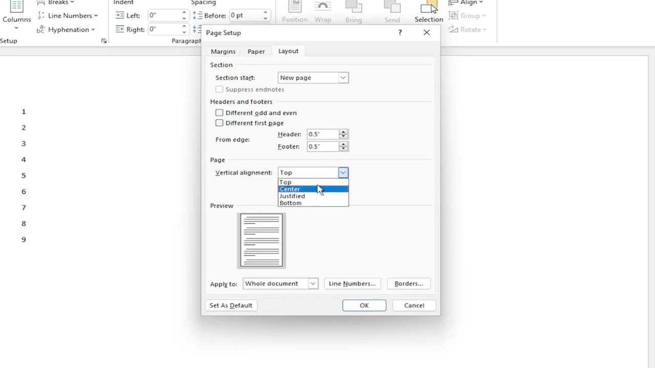 Microsoft Word - How To Add Line Numbers [Tutorial]