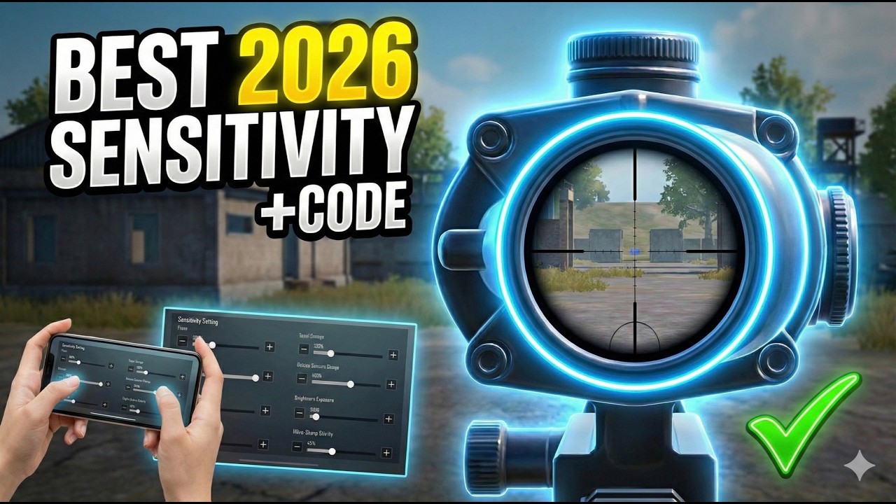 PUBG Mobile Best Sensitivity Settings 2026 🔥 Zero Recoil + Smooth Gyro Code