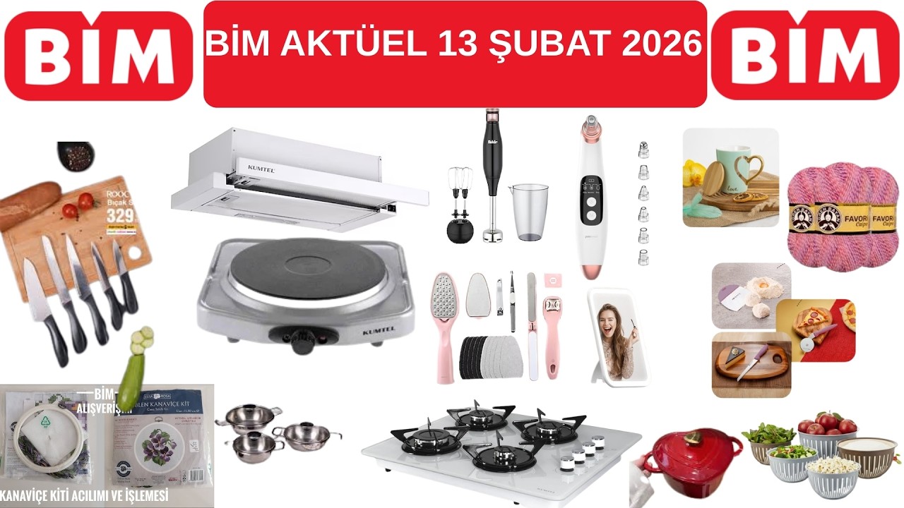 BİM 13 Şubat Aktüel: Elektronik, Mutfak, Kişisel Bakım! 🏠