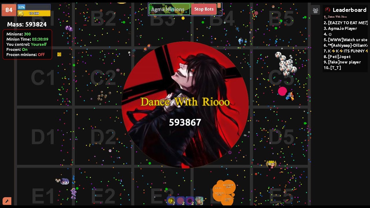 Agma. io Recombine And 300 Bots Ft RageRiooo