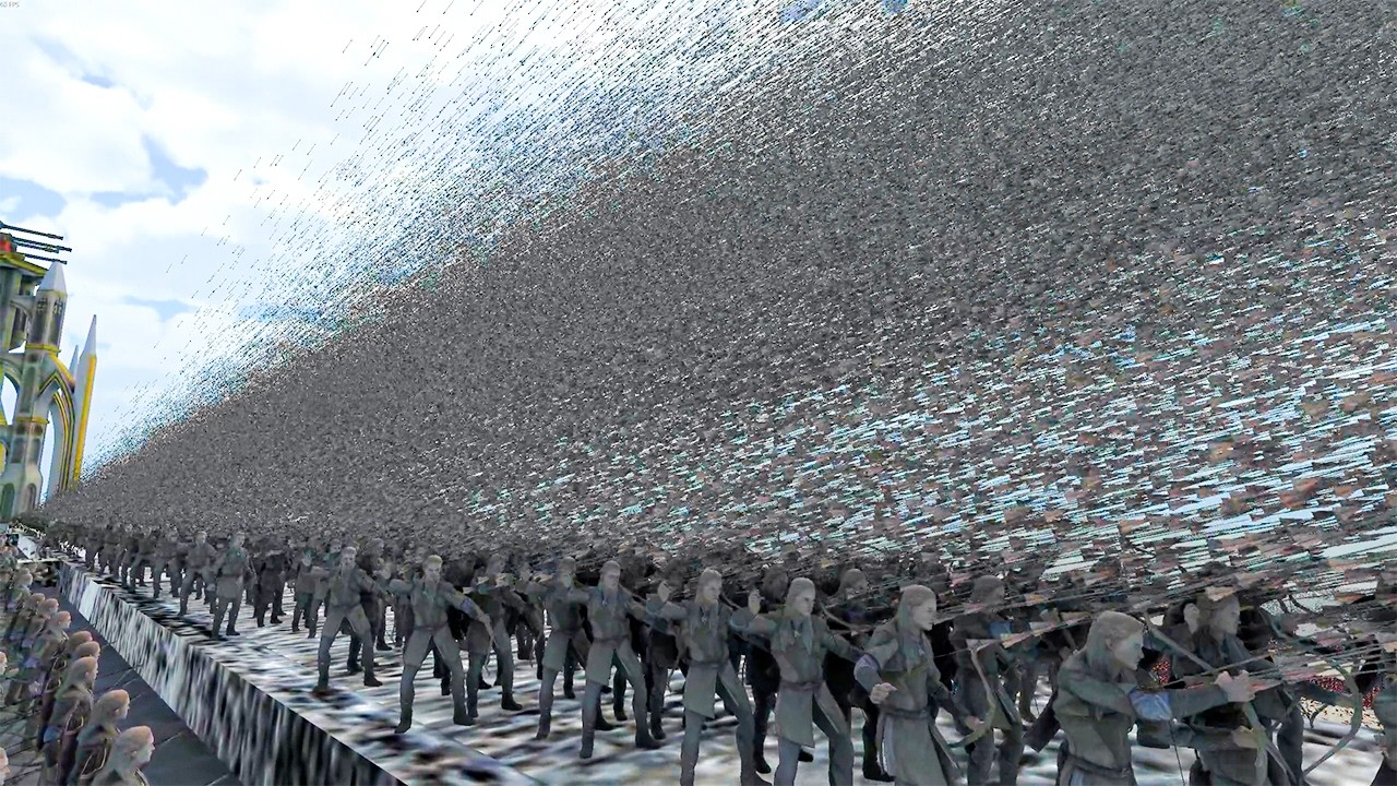 500.000 Geralts of Riva vs LOTR Army - Ultimate Epic Battle Simulator 2