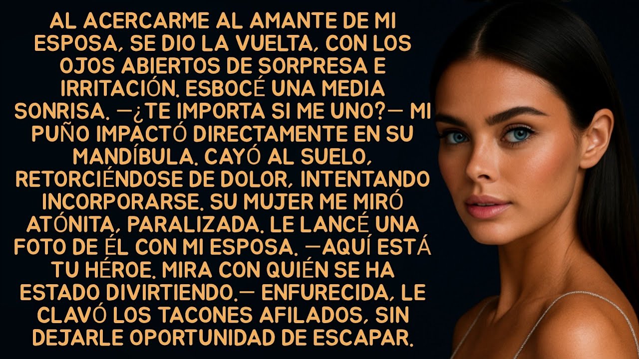 Al acercarme al amante de mi esposa,se dio la vuelta,con los ojos abiertos de sorpresa e irritación.