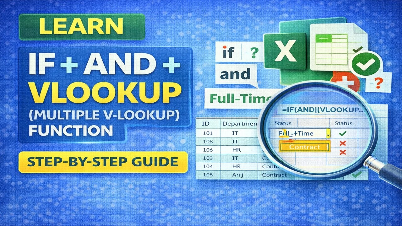 How to Use IF, AND with VLOOKUP in Excel (Advanced Formula Guide)