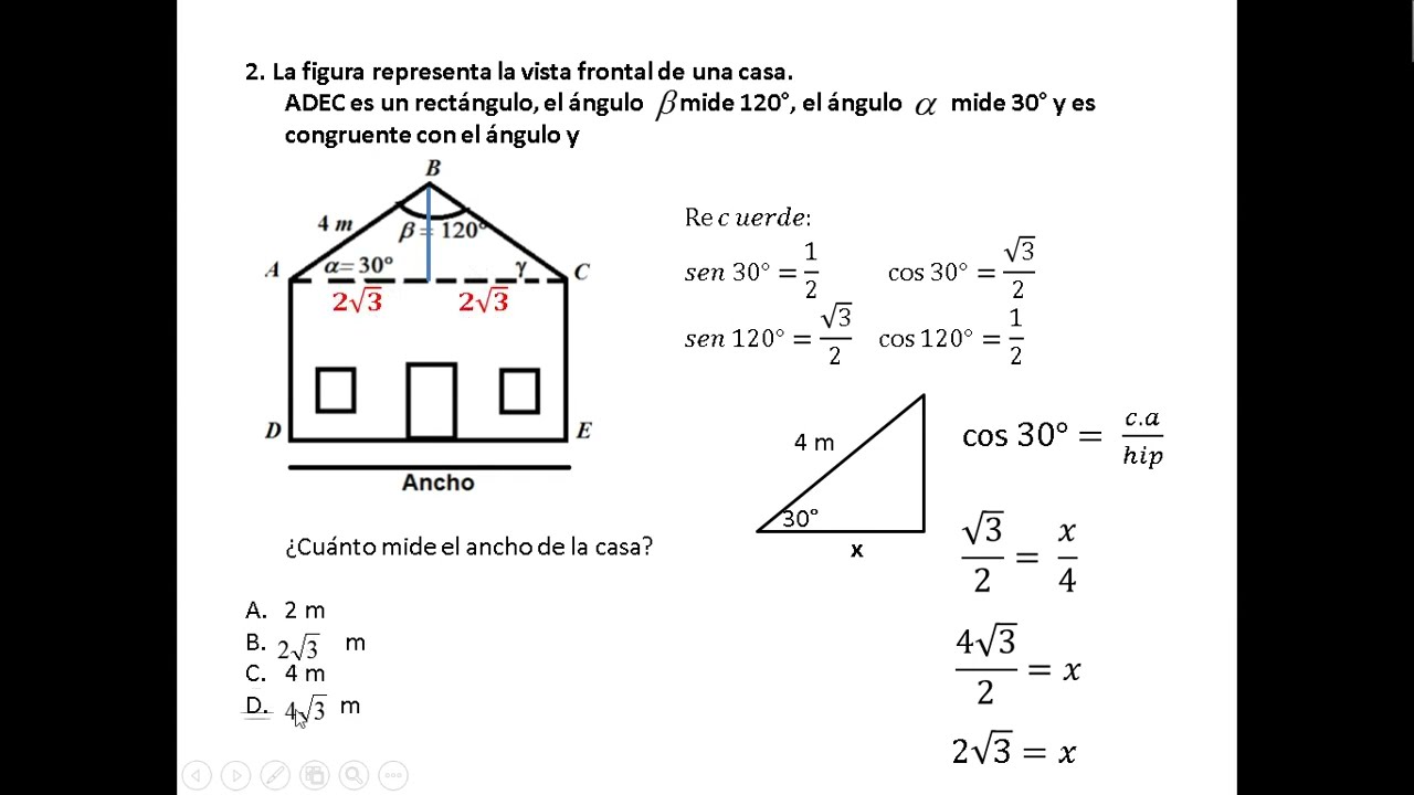 PREGUNTA SOBRE RAZONES TRIGONOMÉTRICAS ICFES