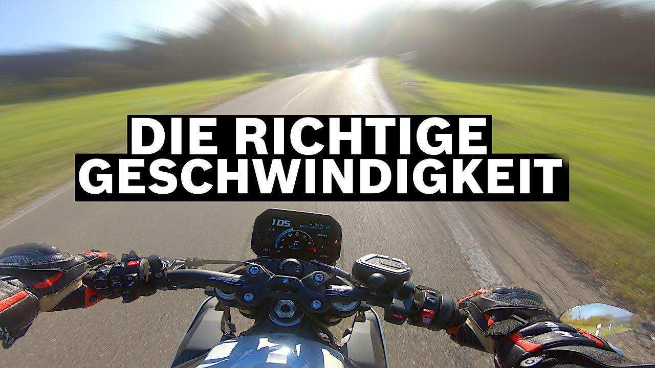 Die richtige Kurvengeschwindigkeit auf dem Motorrad finden