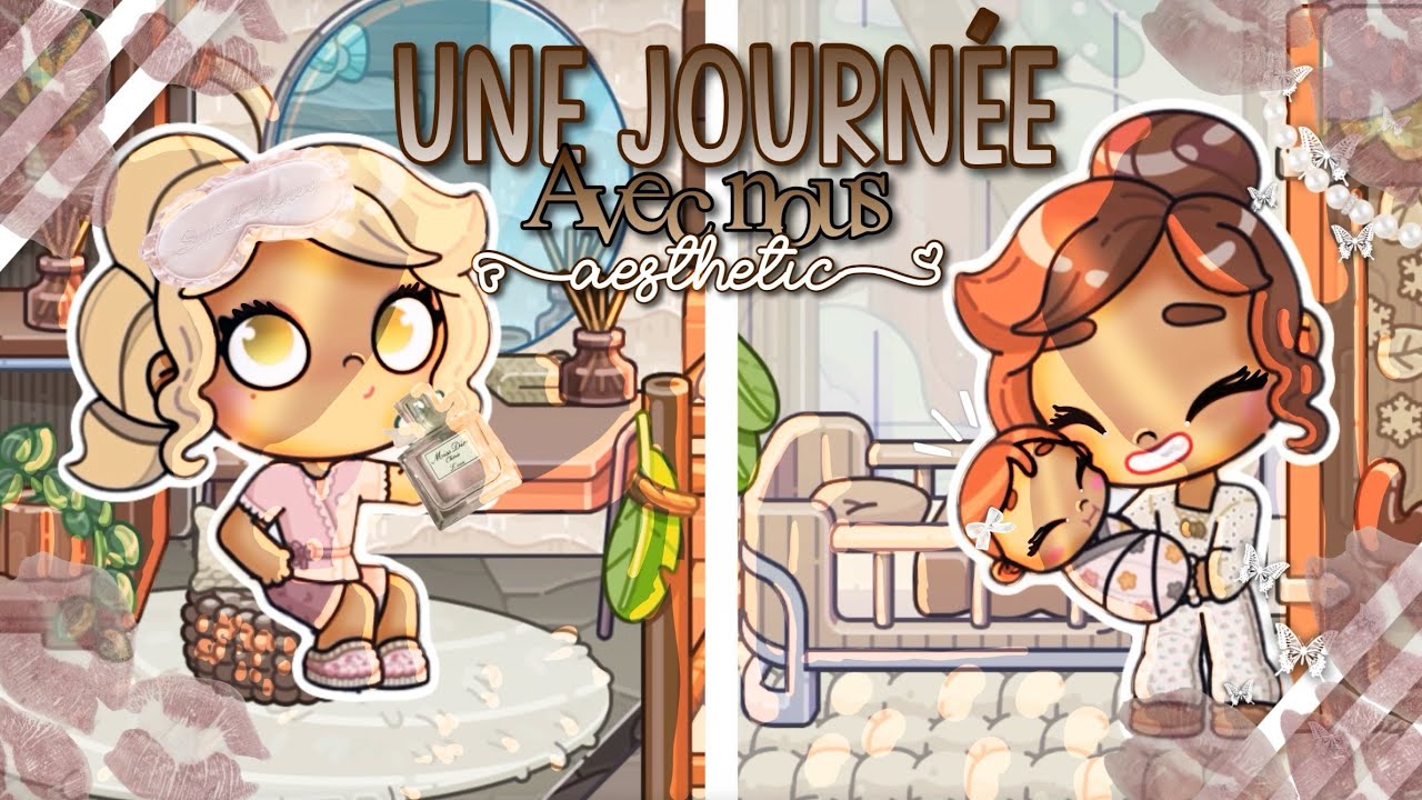 ||Une journée avec nous *aesthetic*||with voice ||avatar world 🧺💗