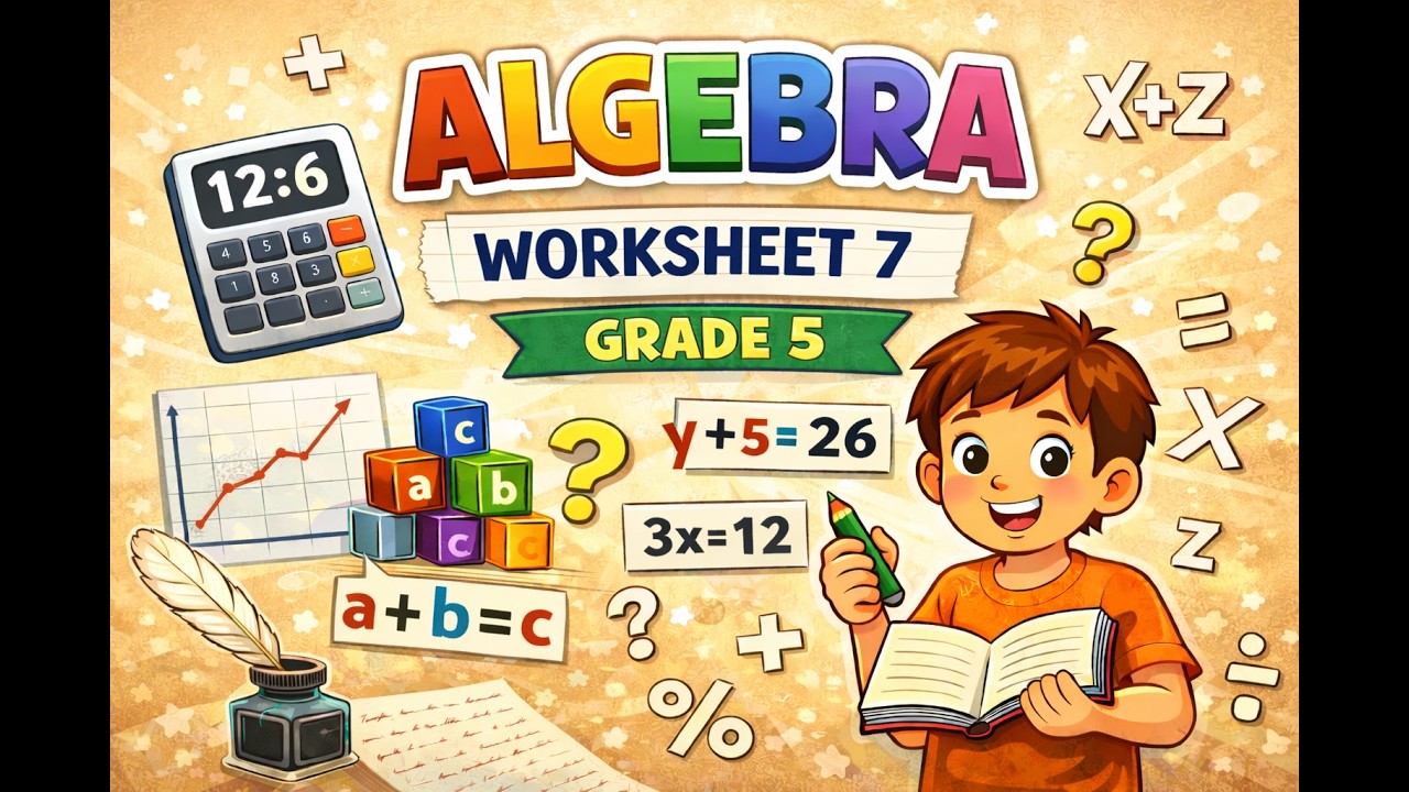 Algebra | Worksheet 7| Grade 6B| Singapore math| #mathematics #maths