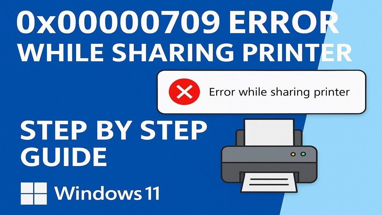 Windows 11 to Windows 10 Printer Error 0x00000709 FIXED Easily!2025