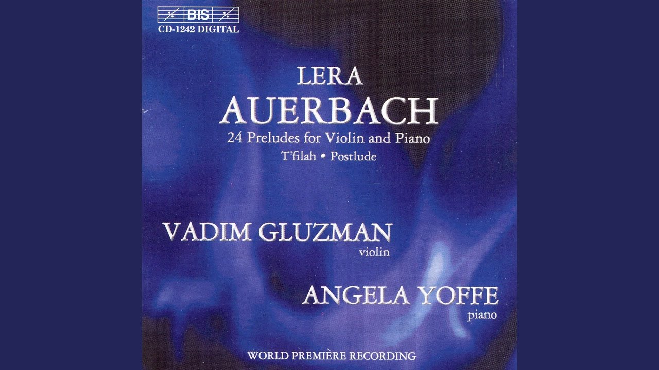 T'filah (Prayer), Op. 33: T'filah [Prayer] for Solo Violin [Moderato - Rubato]