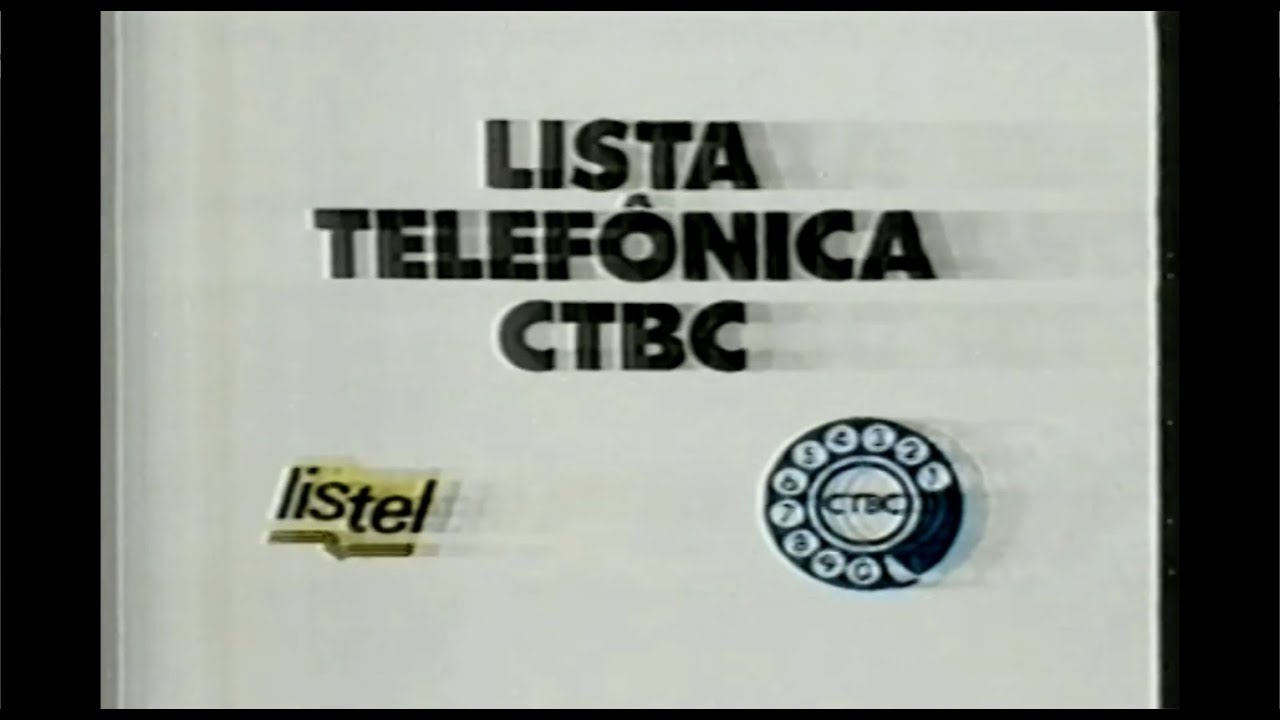 1989 - Comercial Lista Telefônica CTBC Listel