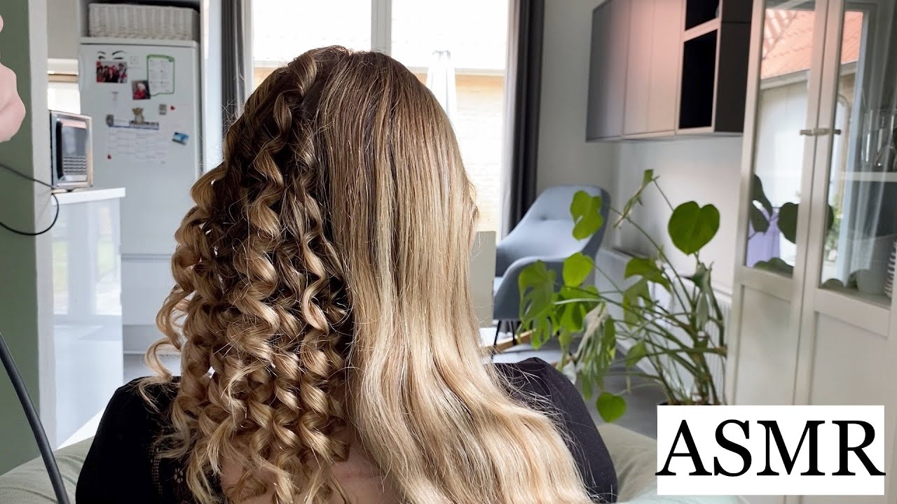 ASMR | 💖 CURLS CURLS CURLS 💖 (hair styling/curling, hair brushing, spraying, hair play, no talking)