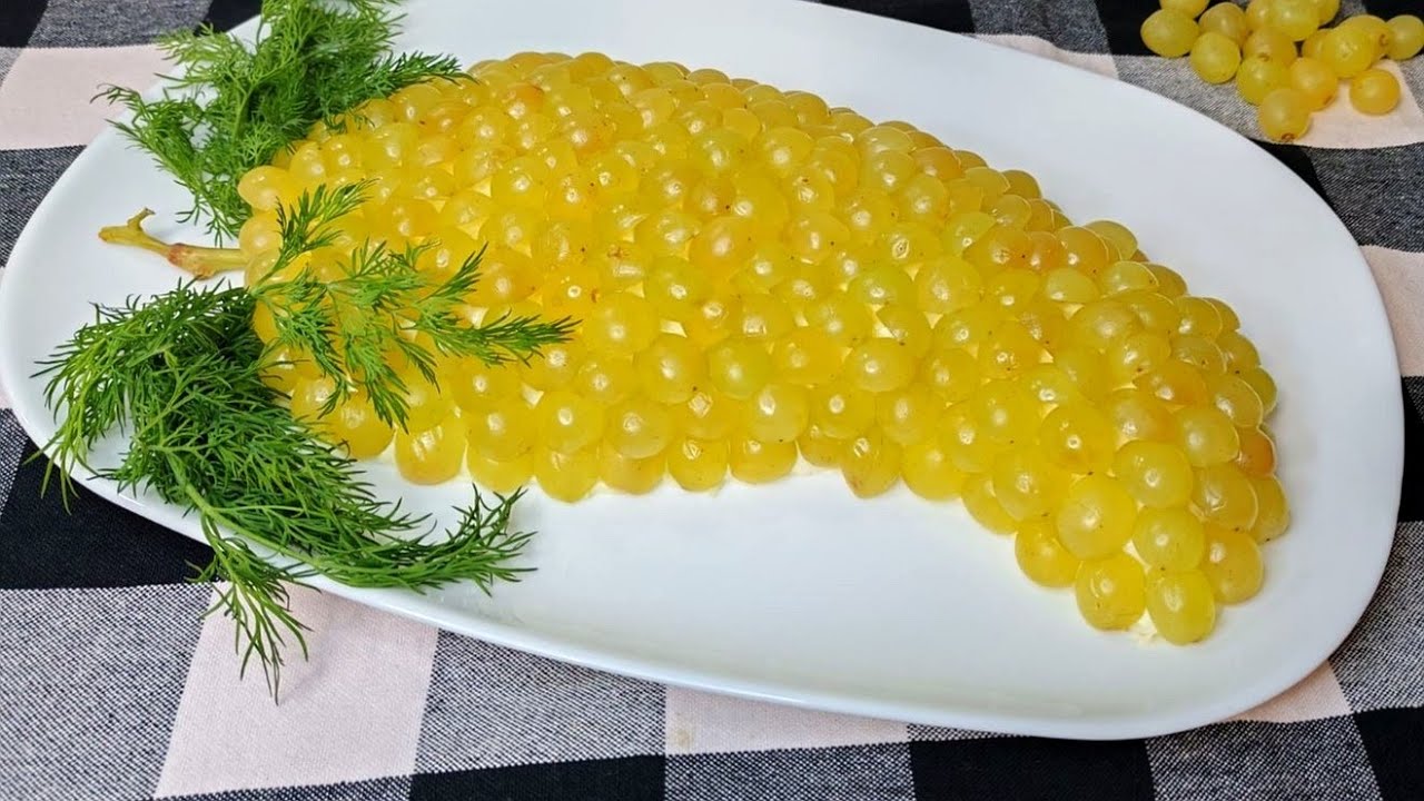 Все ахнули, когда увидели ЕГО! 🍇✨ Салат 