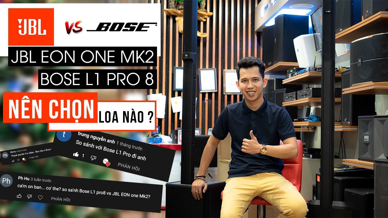 So sánh & Đánh giá | Loa di động Bose L1 Pro8 vs JBL EON ONE MK2 | Bạn chọn cái nào tại Thiên Vũ