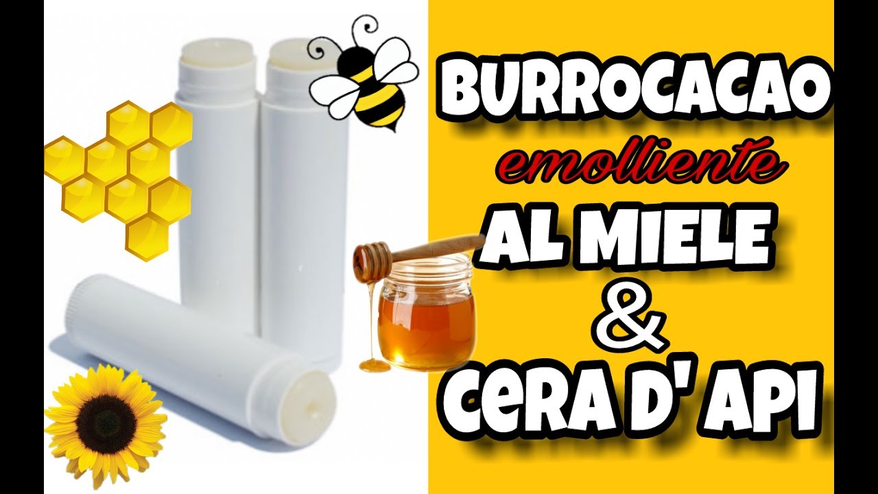 BURROCACAO natursle AL MIELE SEMPLICISSIMO FATTO IN CASA! come fare un burrocacao ricetta semplice