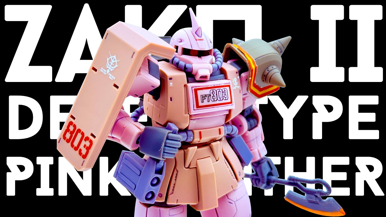 ЗАКУ ТЕПЕРЬ КРАСИВЕЕ В РОЗОВОМ ЦВЕТЕ! | РАСПАКОВКА И ОБЗОР HG Zaku Desert Type (Pink Panther Forc...