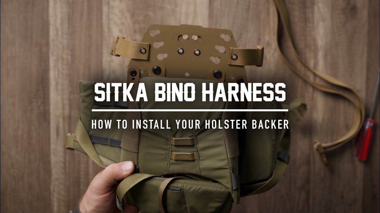How To Install Your ROMR Holster Backer on a Sitka Bino Harness