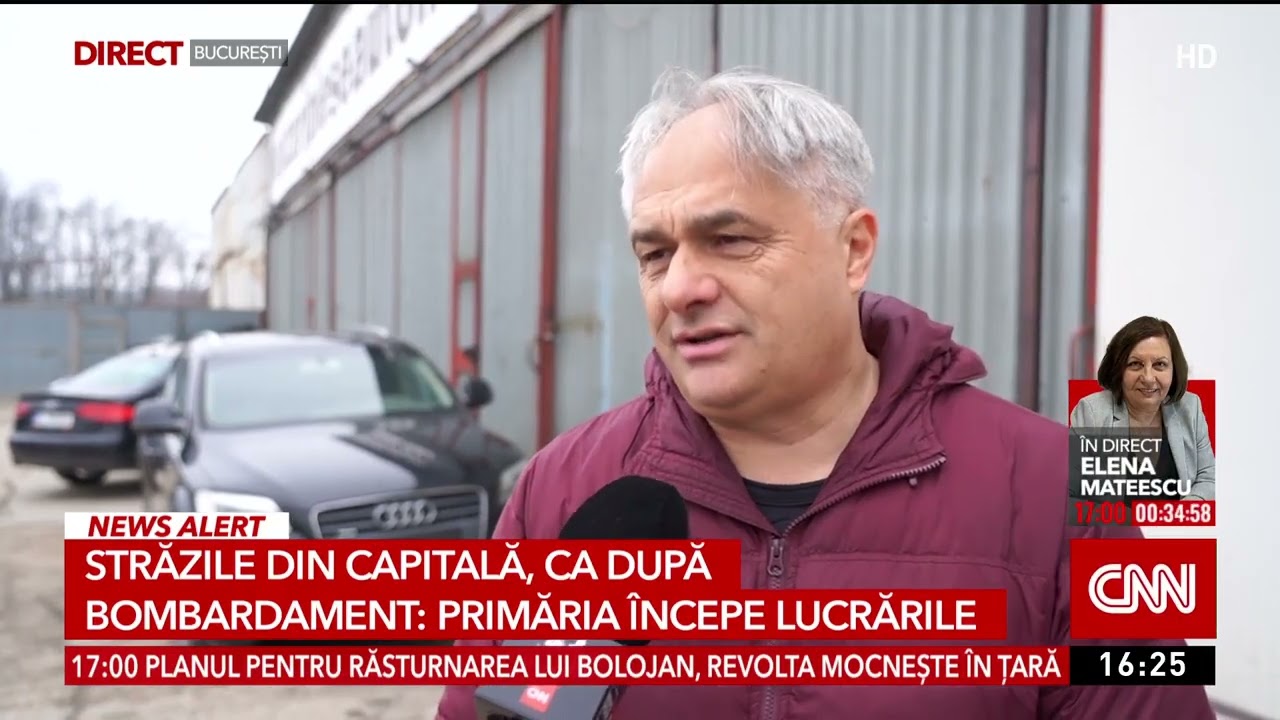Străzile din Capitală, ca după bombardament: Primăria începe lucrările