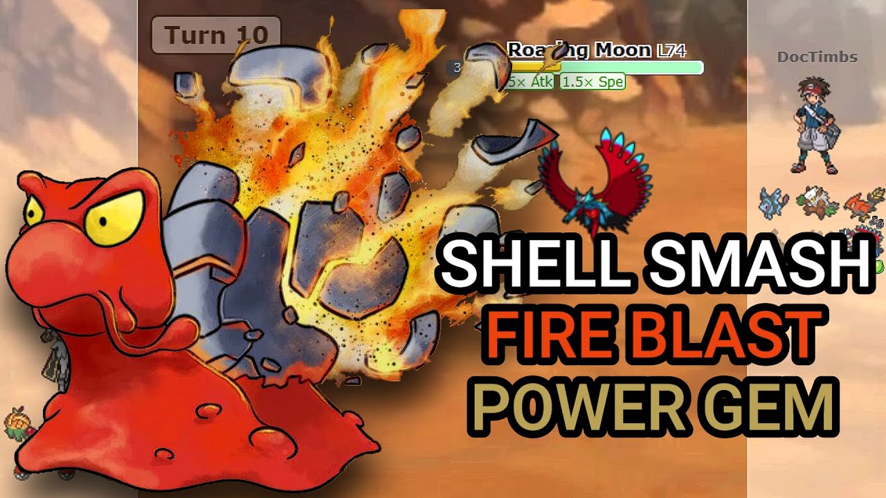 Shell Smash Magcargo Swept (Almost)! (Pokemon Showdown Random Battle) (High Ladder)