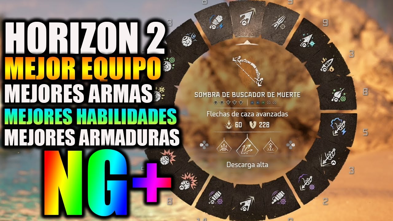 Horizon Forbidden West (PS5/PS4) - New Game Plus - MEJORES ARMAS Y ARMADURAS - BOBINAS Y HABILIDADES