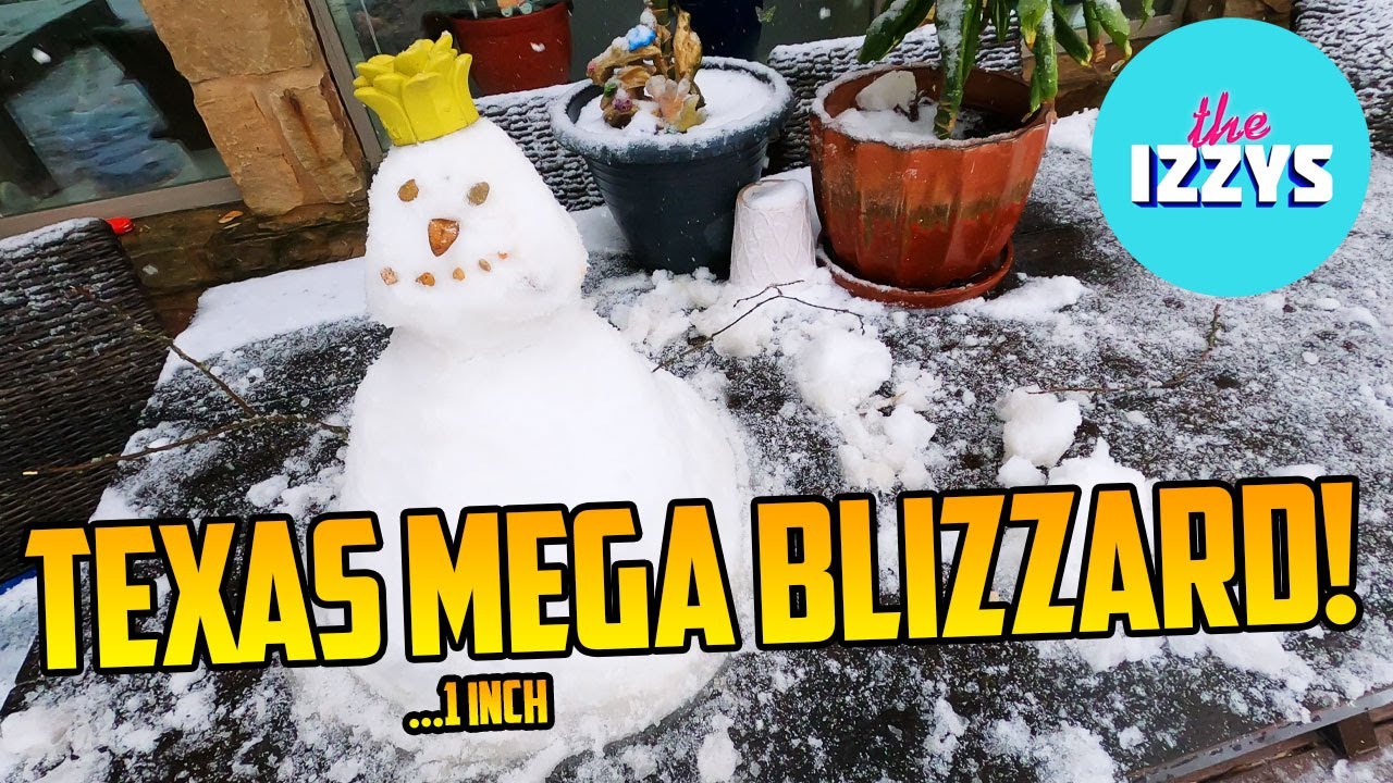 Snow in Texas?! We Make The Biggest Snowman!