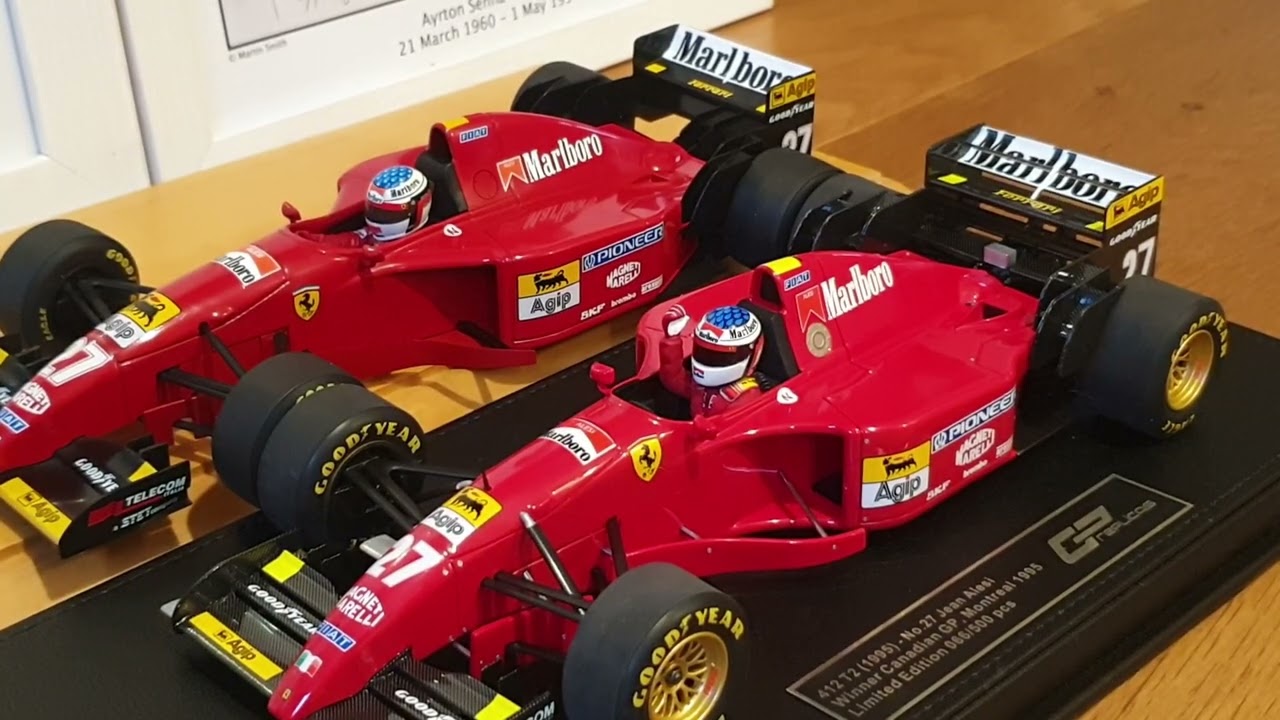 GP Replicas vs Minichamps! IV! - 1995 Ferrari 412 T2 - Jean Alesi 1/18 Canadian GP Montreal Winner!