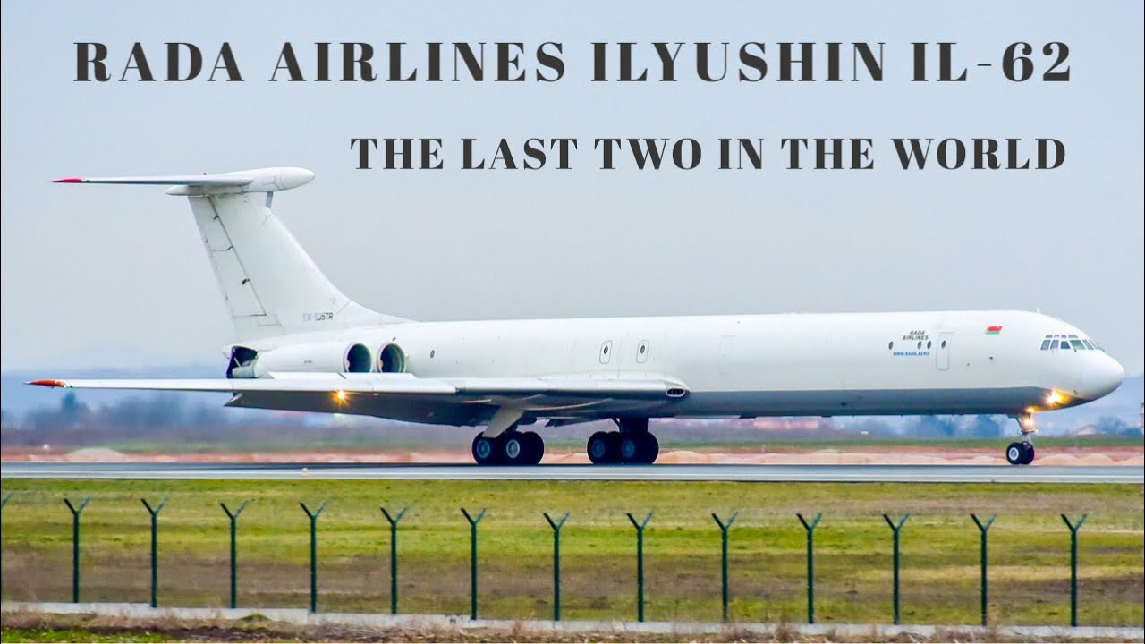 THE LAST TWO IN THE WORLD! Rada Airlines Ilyushin IL-62 CLOSE-UP Action! (EW-450TR & EW-550TR)