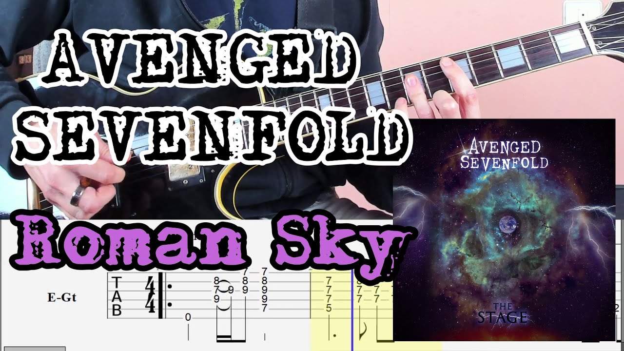 Avenged Sevenfold - Roman Sky With On-Screen Tabs (E Standard tuning)
