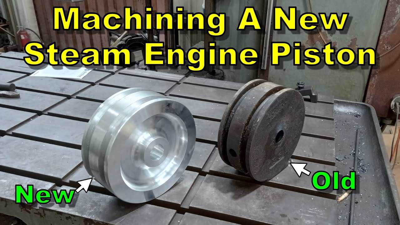 Making A New Piston For My A.D. Baker Steam Traction Engine | Manual Machining