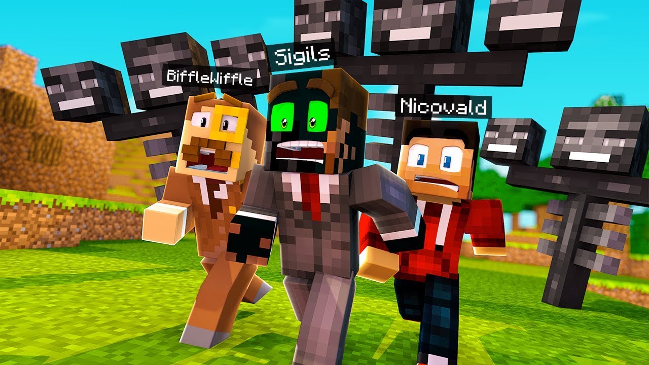 So We Made THREE WITHERS on Camp MINECRAFT