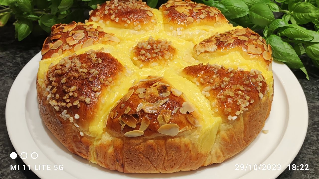 la brioche a la crème pâtissière simple et rapide