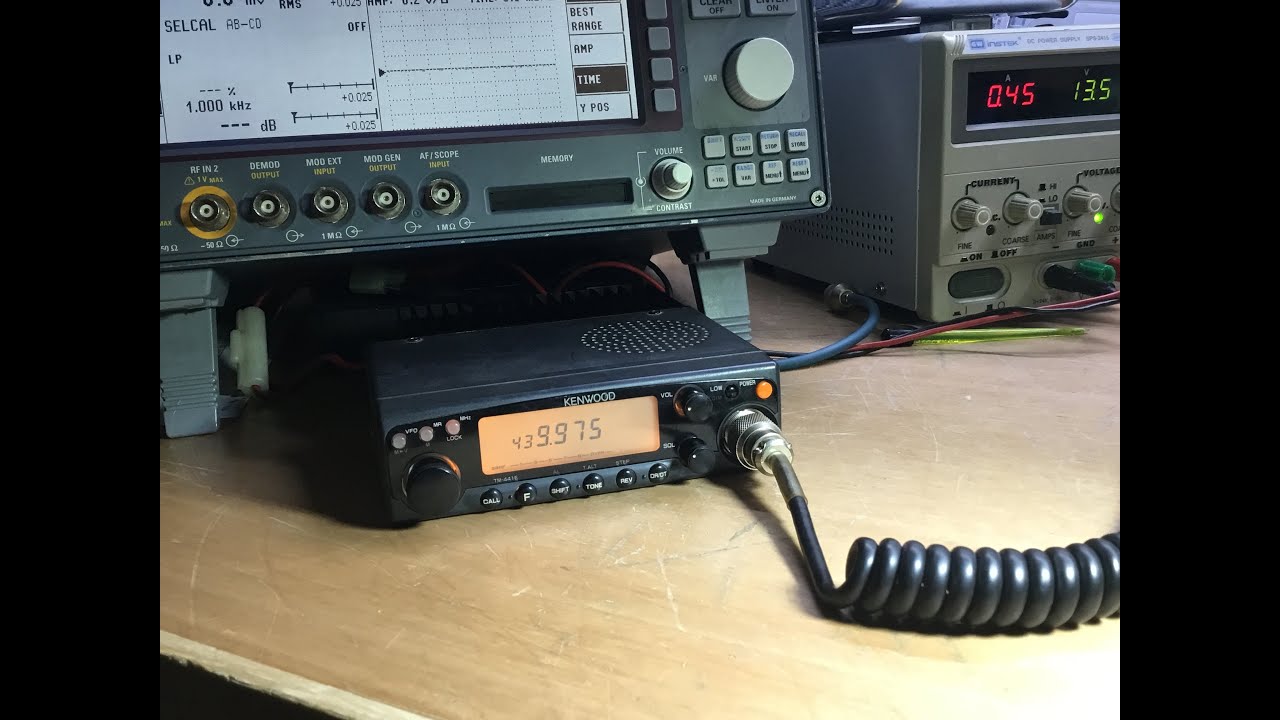 KENWOOD UHF RADIO TM441E Repair, Tear Down & Alignments (DISPLAY FAULT) test with R&S CMS33 tester.