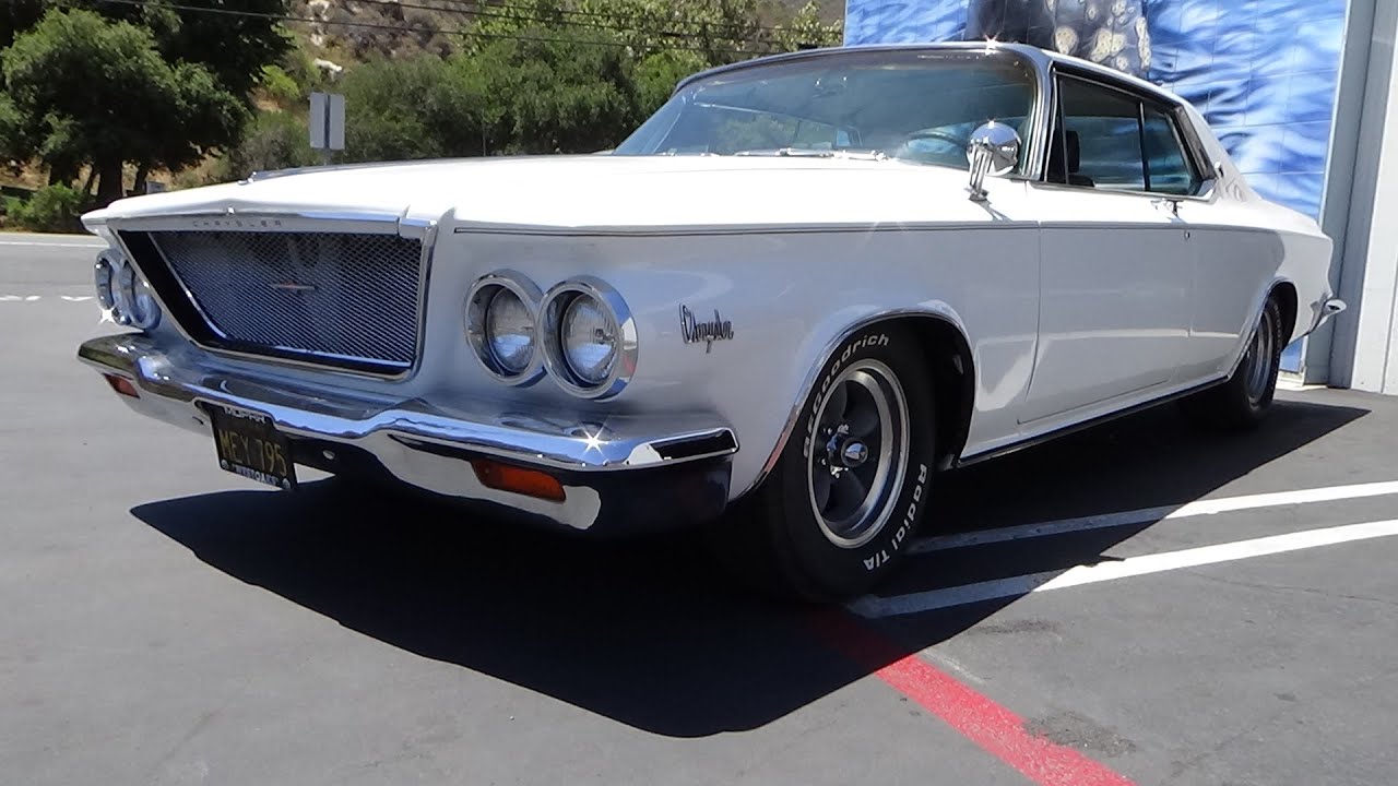 1964 Chrysler 300K factory cross ram 390HP,  73k original miles test drive at Laguna Classic Cars.
