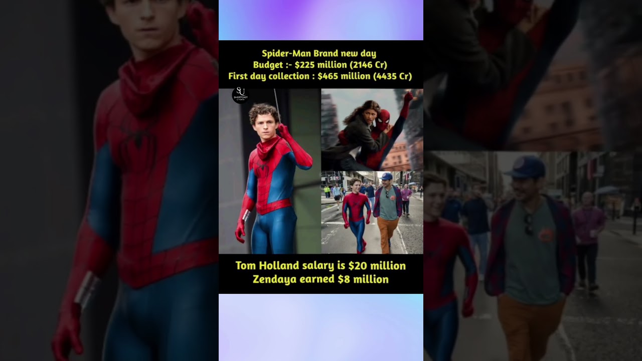 Spider-Man: Brand New Day Budget vs First Day Collection 🤯💥#SpiderMan #BrandNewDay #TomHolland