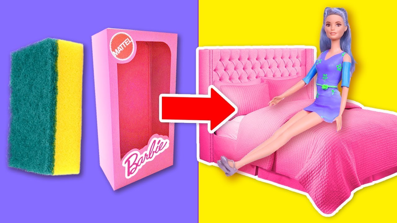 🛋 MUEBLES y ACCESORIOS para tu CASA de MUÑECAS BARBIE 🏡💖 Manualidades Fantásticas