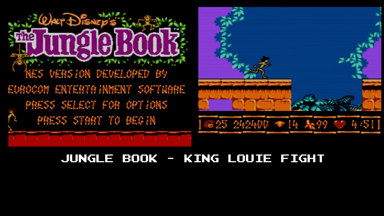 Jungle Book (NES) - King Louie Fight