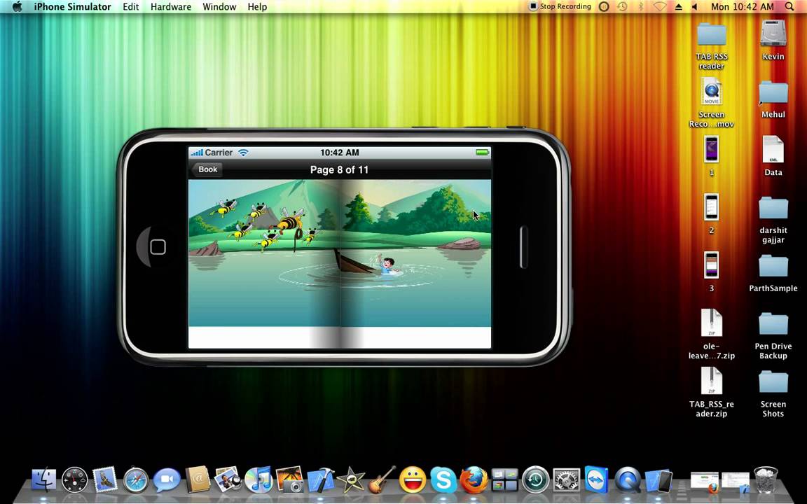 iphone Comic Book Reader Page Curl
