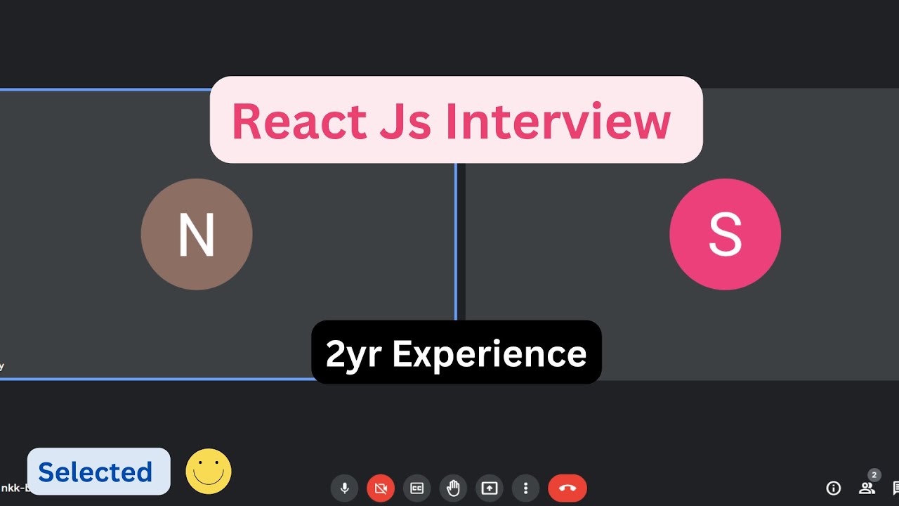 React Js Real Time Interview 2yr Experience | Front End Developer Interview | 🎉Selected