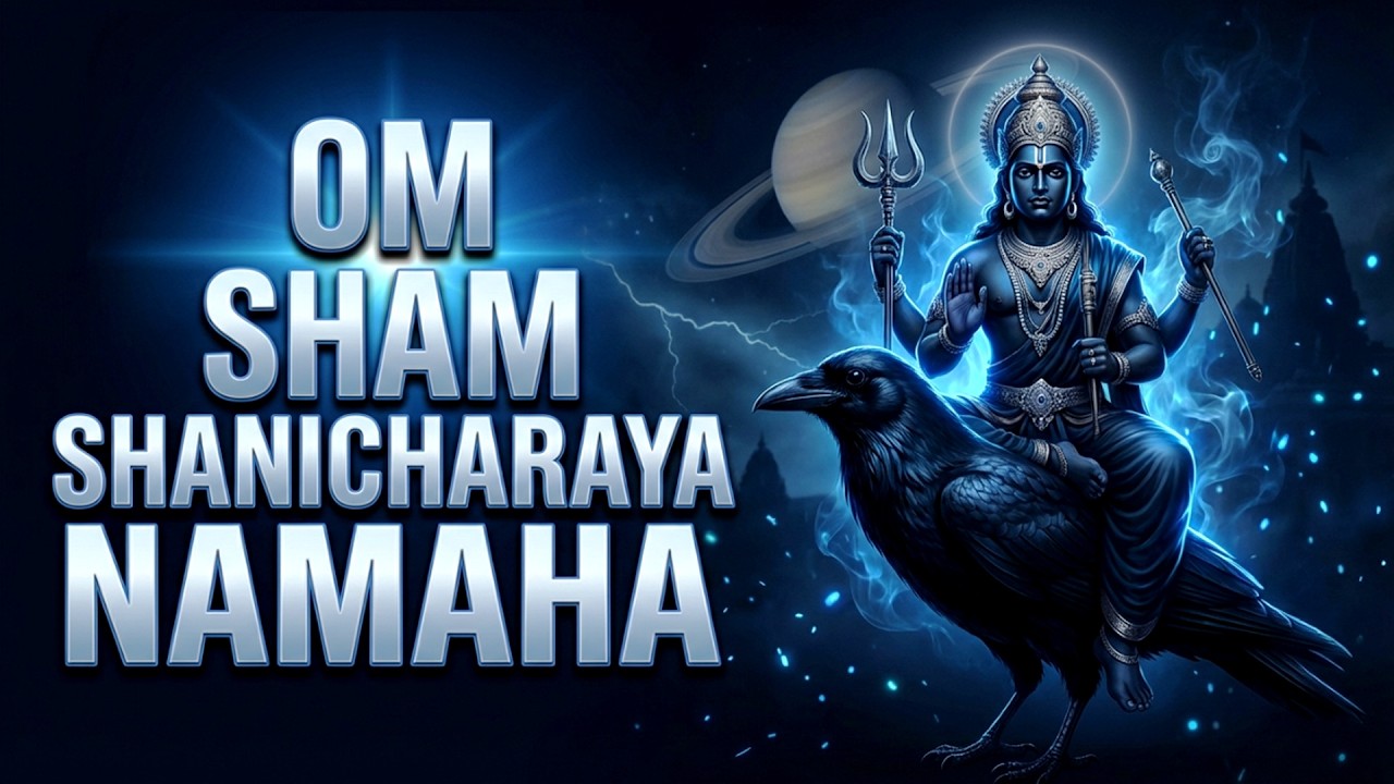 OM SHAM SHANICHARAYA NAMAHA | Powerful Shani Mantra  108 Times | Shani Dosha Nivarana Mantra