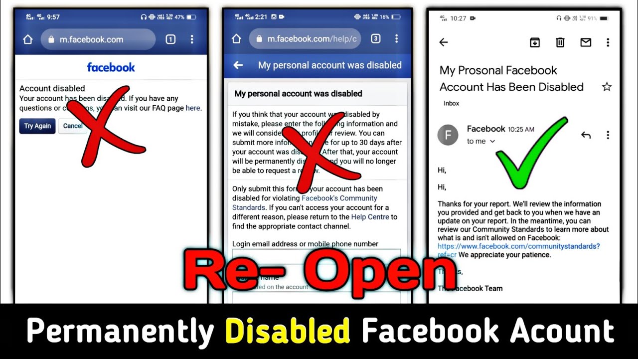 How To Recover Permanently Disabled Facebook Account