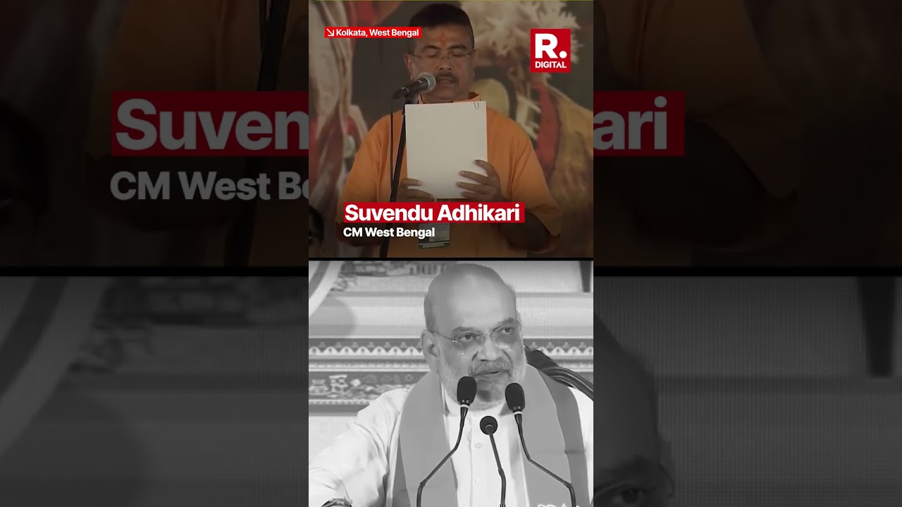 Amit Shah&rsquo;s 'Bengali-speaking CM' Prediction Comes True as Suvendu Adhikari Takes Oath