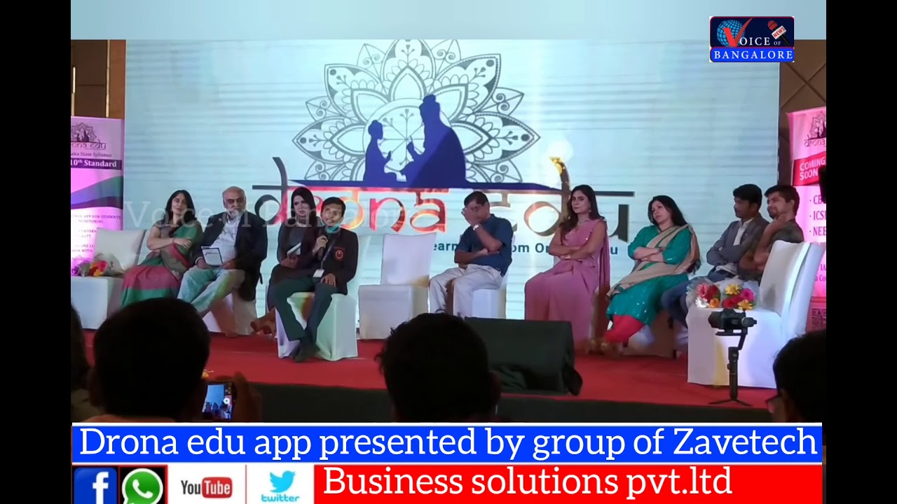Drona edu app presented by group of Zavetech business solutions Pvt Ltd