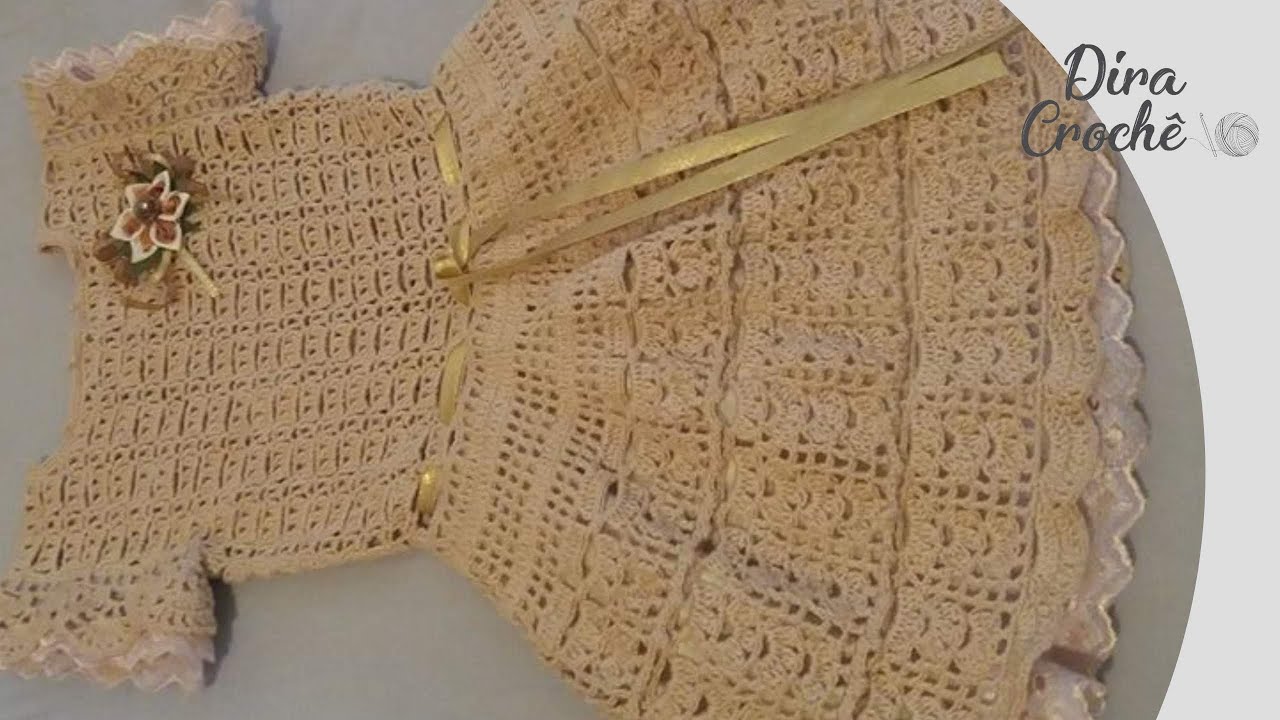 Vestido de crochê infantil - parte #1