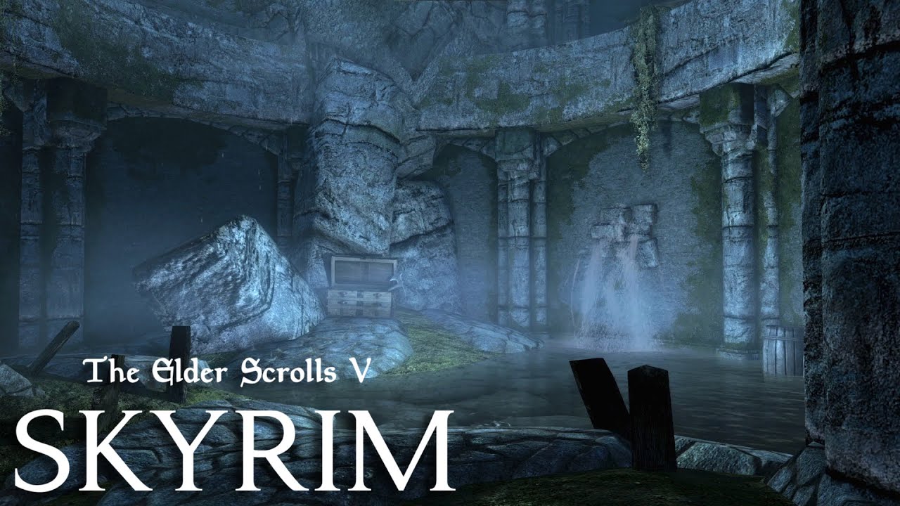 1 Hour of Skyrim - Cave & Ambient Water Sounds
