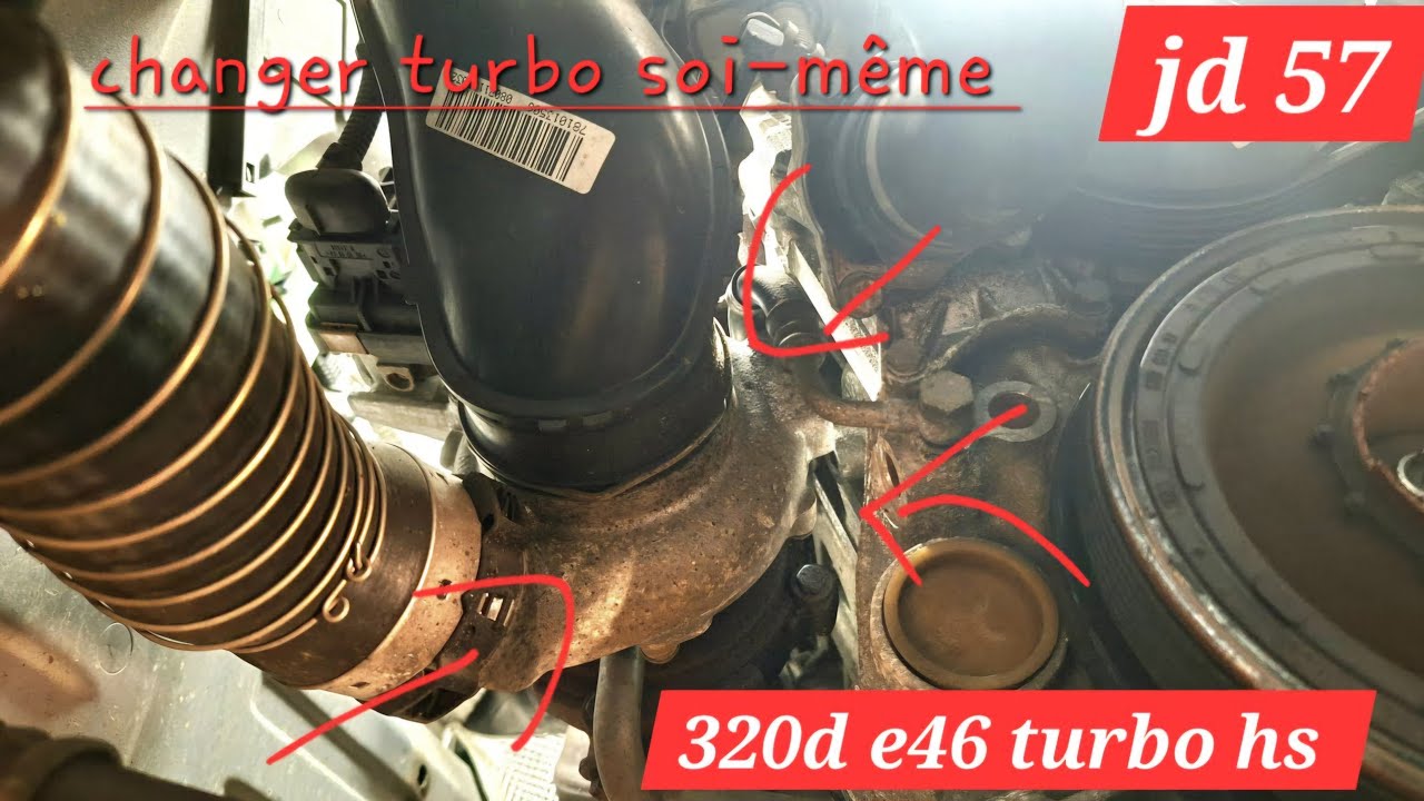 bmw 320d e46 changer son turbo 🪛🛠🔧❓️♨️💯⭐️⭐️⭐️⭐️