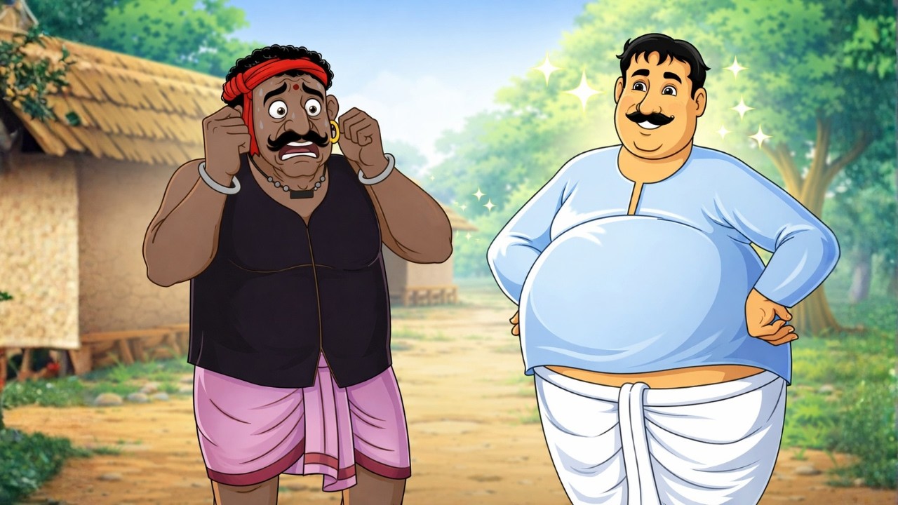 Kailaser Chaape Dakat Kanpe || Bangla Animated Moral Story || Funny Bengali Story