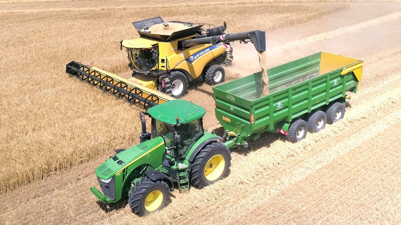 🇫🇷 GROS CHANTIER DE MOISSON 2019 😍 2x 8R & NH CR 9.90