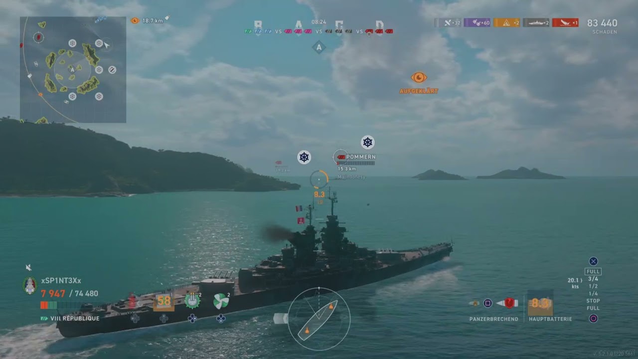 World of Warships  Legends - Republique - PS5 Gameplay - No Commentary