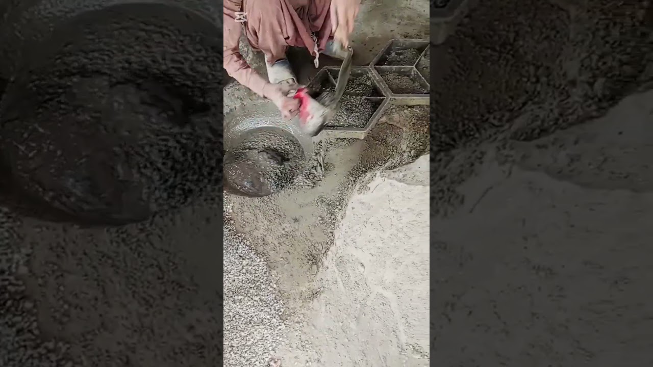 Make fancy Tile #art #cement #experiment